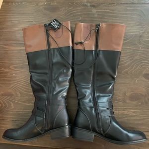 NWT Arizona Jean Company boots—Denver black/brown